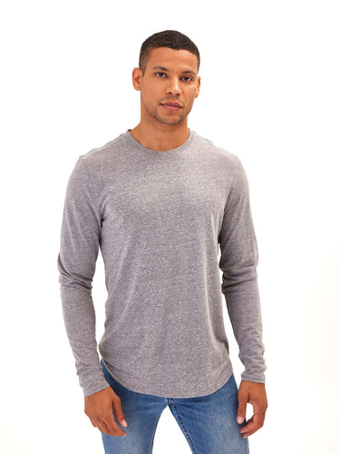 Kye Triblend Long Sleeve Crew Mens Tops Tshirt Long Threads 4 Thought