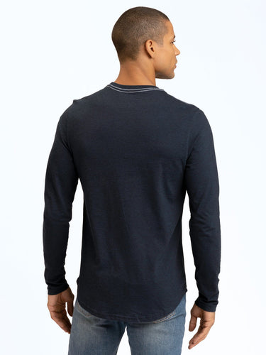 Kye Triblend Long Sleeve Crew Mens Tops Tshirt Long Threads 4 Thought