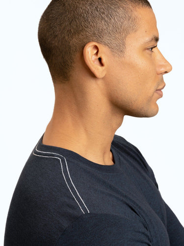 Kye Triblend Long Sleeve Crew Mens Tops Tshirt Long Threads 4 Thought