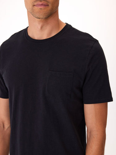 Short Sleeve Slub Crew Neck Pocket Tee Mens Tops Tshirt Short Threads 4 Thought