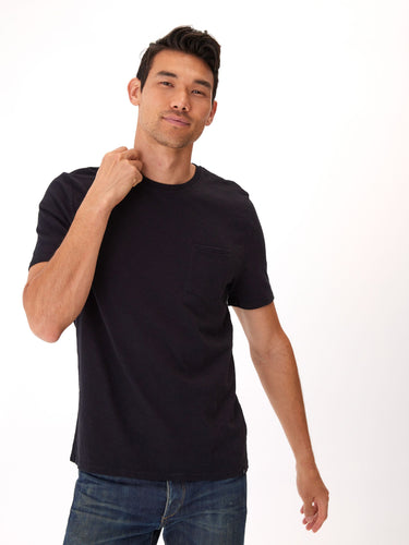 Short Sleeve Slub Crew Neck Pocket Tee Mens Tops Tshirt Short Threads 4 Thought