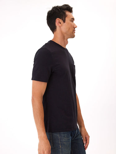 Short Sleeve Slub Crew Neck Pocket Tee Mens Tops Tshirt Short Threads 4 Thought