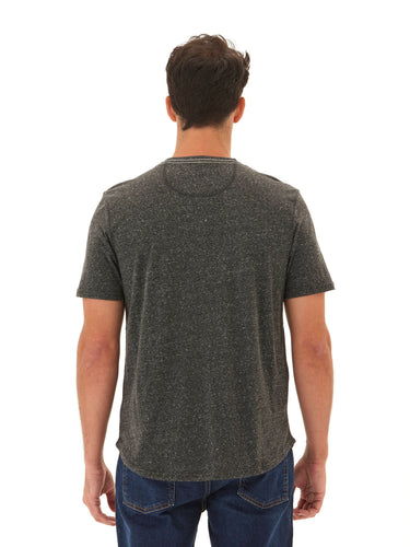 Baseline Short Sleeve Triblend Henley Mens Tops Tshirt Short Henley Threads 4 Thought 