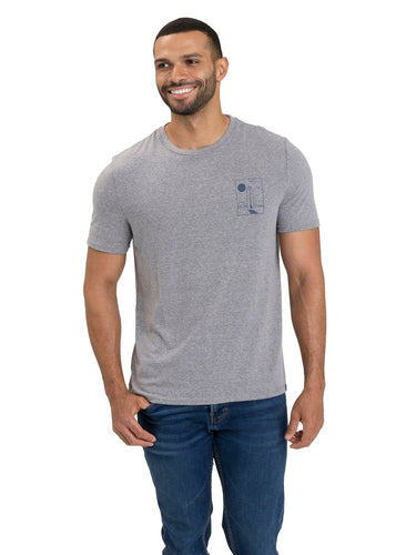 Surf Beach Triblend Graphic Tee Mens Tops Tshirt Short Threads 4 Thought