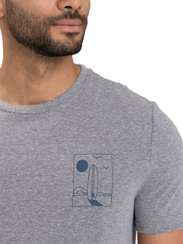 Surf Beach Triblend Graphic Tee Mens Tops Tshirt Short Threads 4 Thought