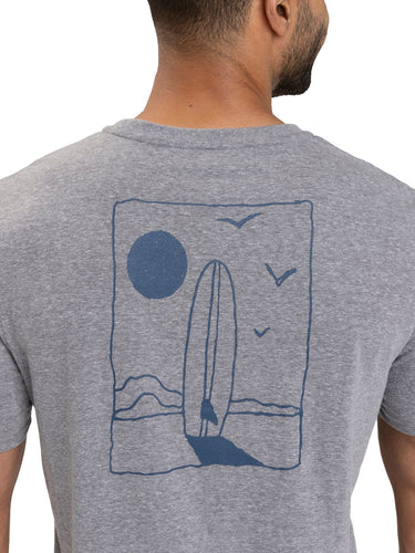 Surf Beach Triblend Graphic Tee Mens Tops Tshirt Short Threads 4 Thought