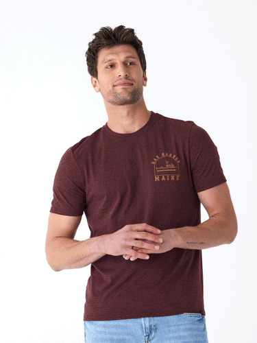 Bar Harbour Triblend Graphic Tee Mens Tops Tshirt Short Threads 4 Thought