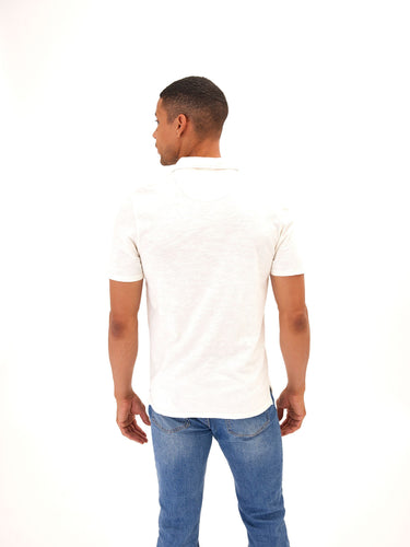 Slub Jersey Polo Mens Tops Tshirt Short Threads 4 Thought 