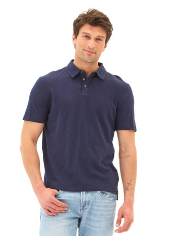 Slub Jersey Polo Mens Tops Tshirt Short Polo Threads 4 Thought 