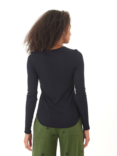 Torri Feather Rib Long Sleeve Crew Tee Threads 4 Thought 