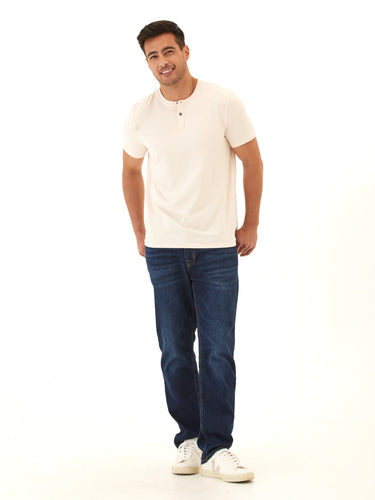 Frederick Luxe Jersey 2 Button Henley Mens Tops Tshirt Short Henley Threads 4 Thought 
