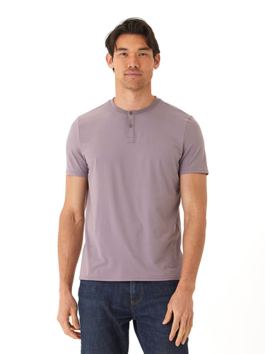 Frederick Luxe Jersey 2 Button Henley Mens Tops Tshirt Short Henley Threads 4 Thought 