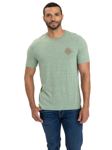 Mountain Crest Triblend Graphic Tee Mens Tops Tshirt Short Threads 4 Thought