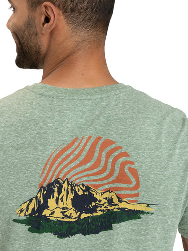Mountain Crest Triblend Graphic Tee Mens Tops Tshirt Short Threads 4 Thought