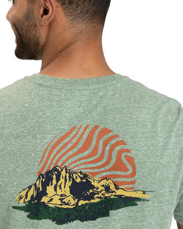 Mountain Crest Triblend Graphic Tee Mens Tops Tshirt Short Threads 4 Thought 