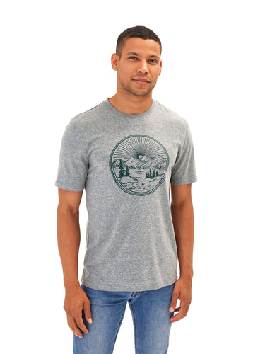 Triblend Happy Place Graphic Tee Mens Tops Tshirt Short Threads 4 Thought