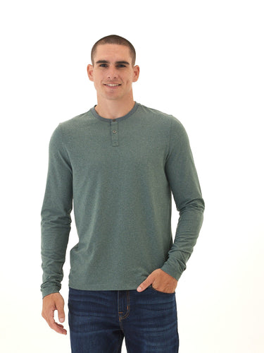 Frederick Luxe Jersey Long Sleeve 2 Button Henley Threads 4 Thought 