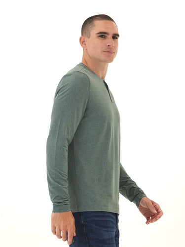Frederick Luxe Jersey Long Sleeve 2 Button Henley Threads 4 Thought 