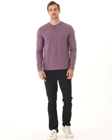 Frederick Luxe Jersey Long Sleeve 2 Button Henley Threads 4 Thought 