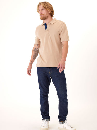 Ashton Classic Jersey Contrast Polo Mens Tops Tshirt Short Threads 4 Thought 