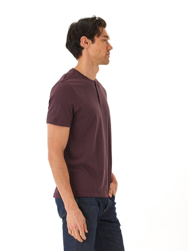 Chester Organic Cotton Henley Mens Tops Tshirt Short Henley Threads 4 Thought 
