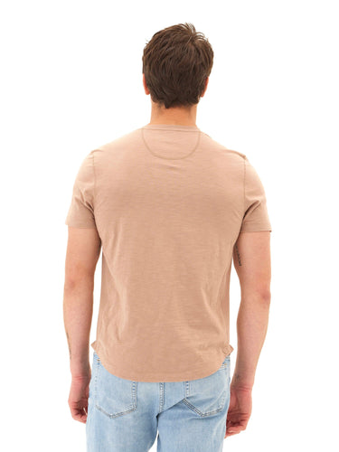 Heath Slub Jersey Short Sleeve Henley Mens Tops Tshirt Short Threads 4 Thought 