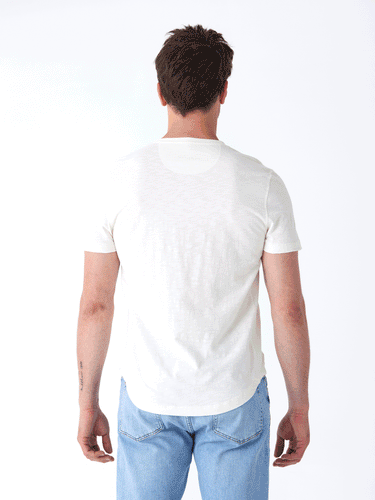 Heath Slub Jersey Short Sleeve Henley Mens Tops Tshirt Short Threads 4 Thought 