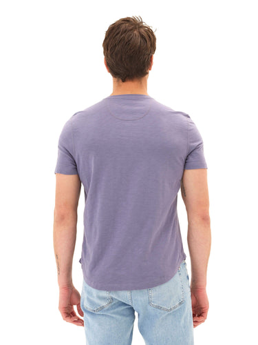 Heath Slub Jersey Short Sleeve Henley Mens Tops Tshirt Short Threads 4 Thought 