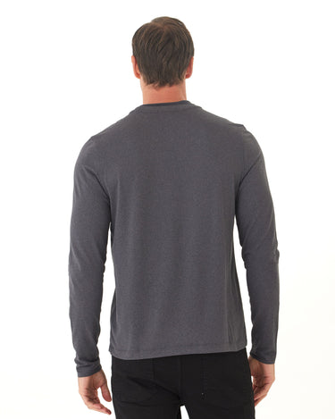 Parker Luxe Jersey Double Rib Long Sleeve Crew Mens Tops Tshirt Long Threads 4 Thought 