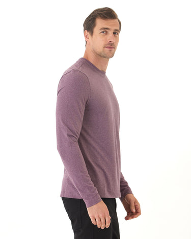 Parker Luxe Jersey Double Rib Long Sleeve Crew Mens Tops Tshirt Long Threads 4 Thought 