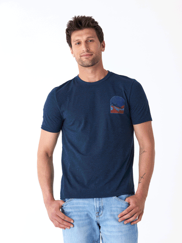 Triblend Mountain Archway Graphic Tee Mens Tops Tshirt Short Threads 4 Thought