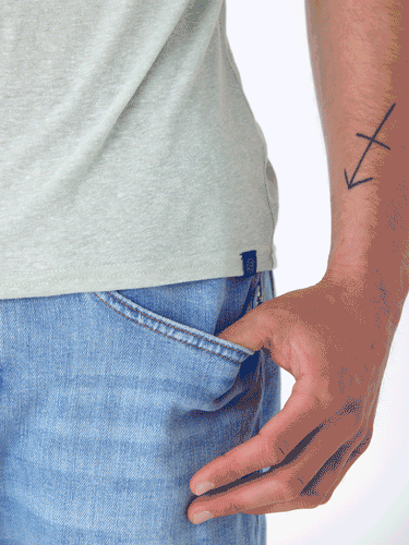 Triblend Mountain Crest Graphic Tee Mens Tops Tshirt Short Threads 4 Thought