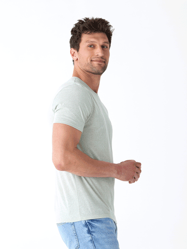 Triblend Mountain Crest Graphic Tee Mens Tops Tshirt Short Threads 4 Thought