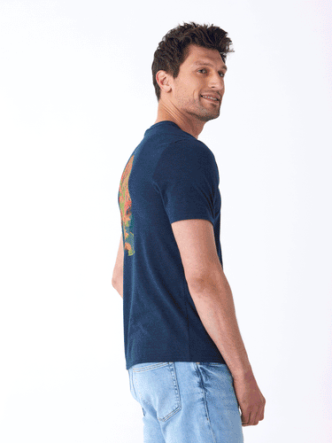 Triblend Watercolor Sunrise Graphic Tee Mens Tops Tshirt Short Threads 4 Thought