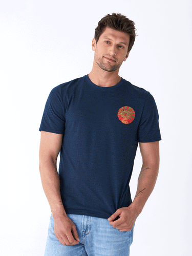 Triblend Watercolor Sunrise Graphic Tee Mens Tops Tshirt Short Threads 4 Thought