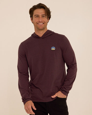 Triblend Embroidery Hoodie Tee Mens Tops Tshirt Long Threads 4 Thought 