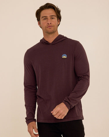 Triblend Embroidery Hoodie Tee Mens Tops Tshirt Long Threads 4 Thought 