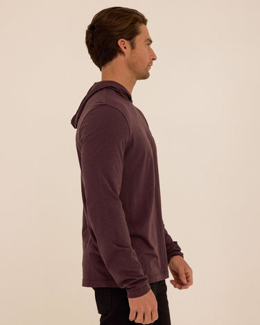 Triblend Embroidery Hoodie Tee Mens Tops Tshirt Long Threads 4 Thought 