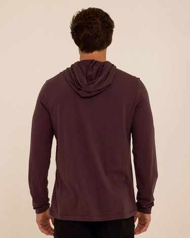 Triblend Embroidery Hoodie Tee Mens Tops Tshirt Long Threads 4 Thought 