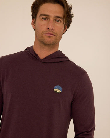 Triblend Embroidery Hoodie Tee Mens Tops Tshirt Long Threads 4 Thought 