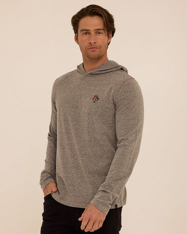 Triblend Embroidery Hoodie Tee Mens Tops Tshirt Long Threads 4 Thought 