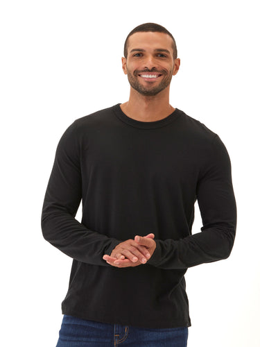 Tucker Triblend Long Sleeve Crew Mens Tops Tshirt Long Threads 4 Thought