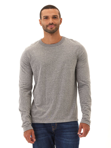 Tucker Triblend Long Sleeve Crew Mens Tops Tshirt Long Threads 4 Thought