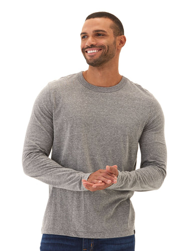 Tucker Triblend Long Sleeve Crew Mens Tops Tshirt Long Threads 4 Thought