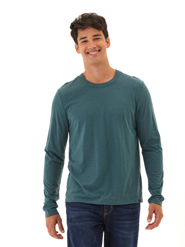 Tucker Triblend Long Sleeve Crew Mens Tops Tshirt Long Threads 4 Thought