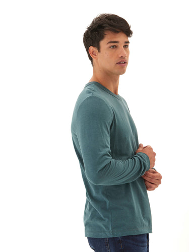 Tucker Triblend Long Sleeve Crew Mens Tops Tshirt Long Threads 4 Thought