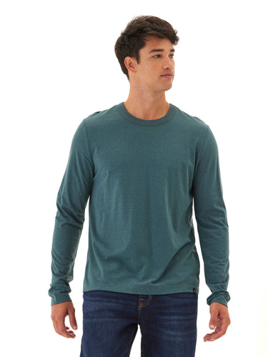 Tucker Triblend Long Sleeve Crew Mens Tops Tshirt Long Threads 4 Thought
