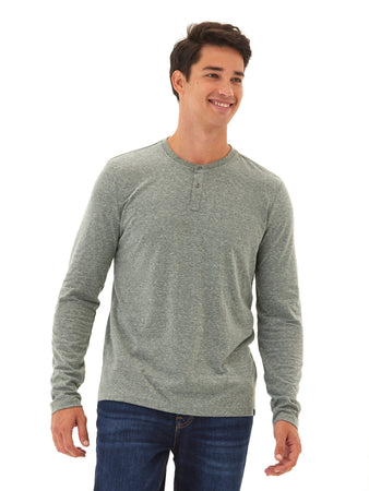 Austin Triblend Long Sleeve Henley – Threads 4 Thought