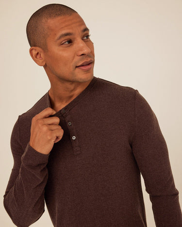 Elias Sweater Knit Long Sleeve Henley Mens Outerwear Sweater Threads 4 Thought 