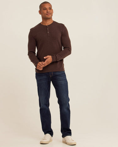 Elias Sweater Knit Long Sleeve Henley Mens Outerwear Sweater Threads 4 Thought 